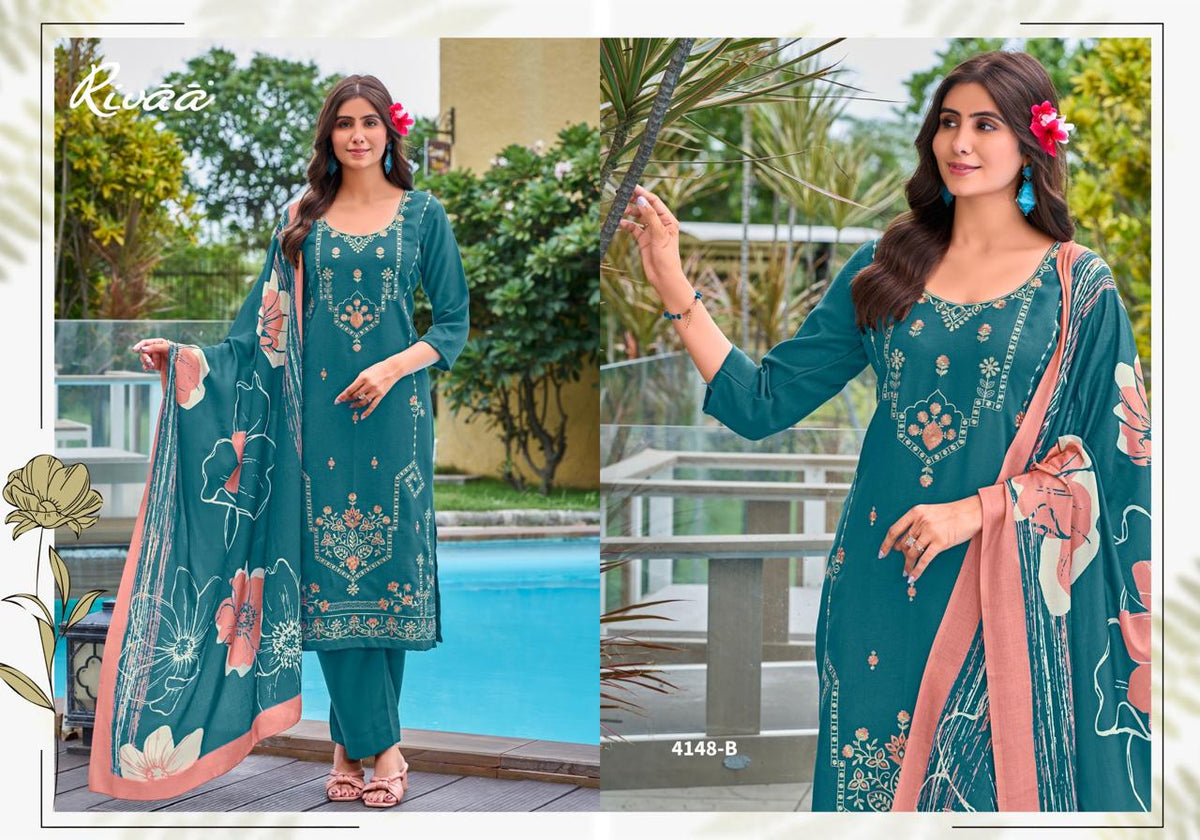 Bahaar 6 Rivaa Pashmina Suits Manufacturer