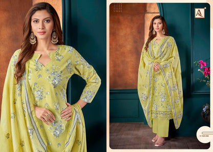 Bahaar Alok Cambric Cotton Karachi Salwar Suits Wholesale Price