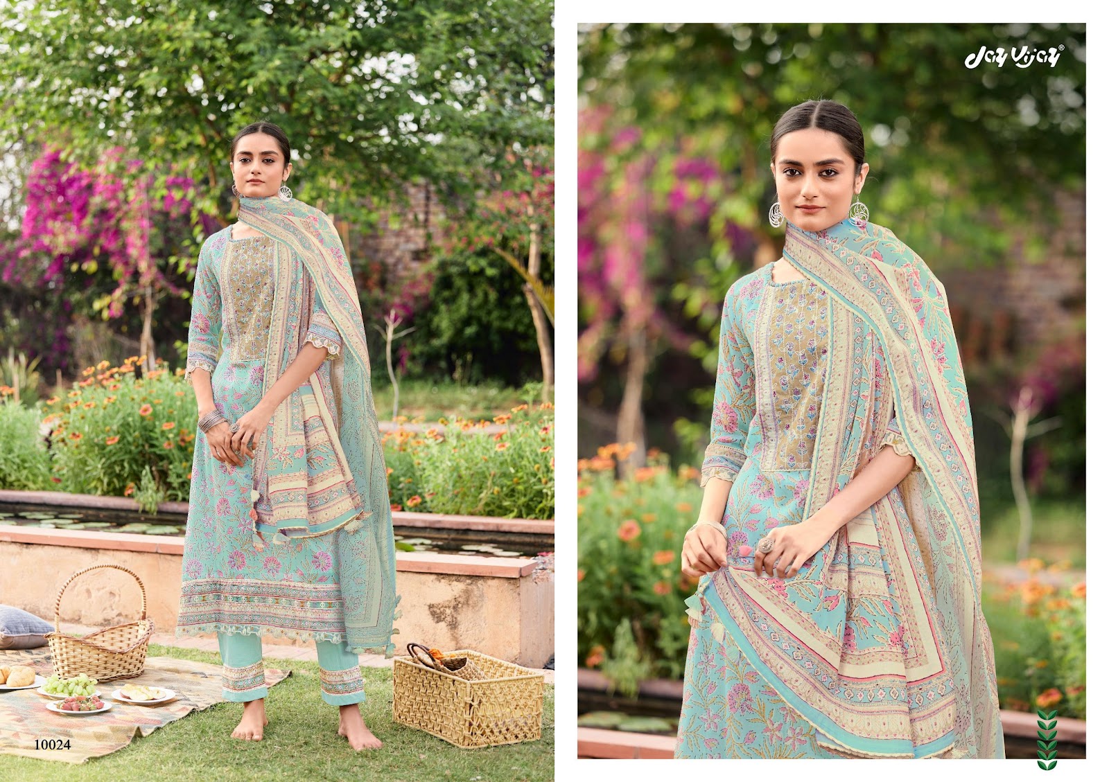 Bahaar Jay Vijay Mal Mal Pant Style Suits Manufacturer Gujarat