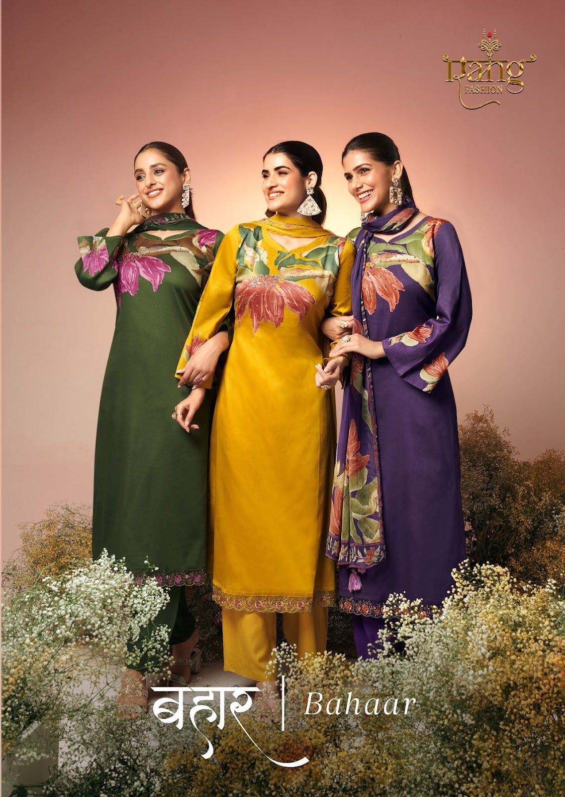 Bahaar Rang Fashion Jaam Silk Pant Style Suits Supplier India