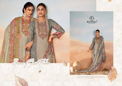 Bahaar Rupali Viscose Muslin Pant Style Suits Wholesaler Ahmedabad