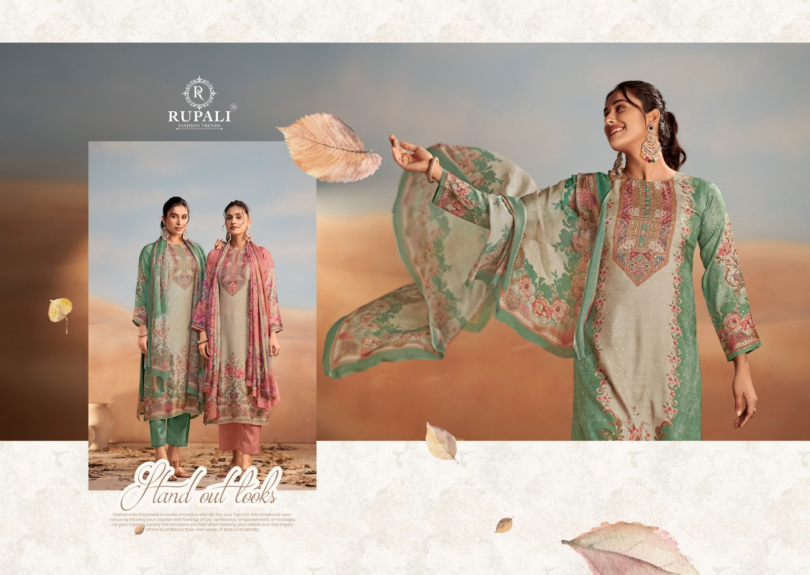 Bahaar Rupali Viscose Muslin Pant Style Suits Wholesaler Ahmedabad
