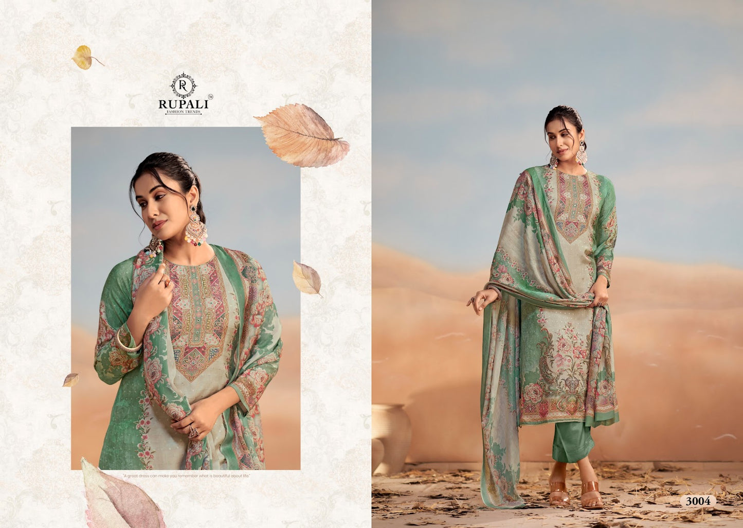 Bahaar Rupali Viscose Muslin Pant Style Suits Wholesaler Ahmedabad
