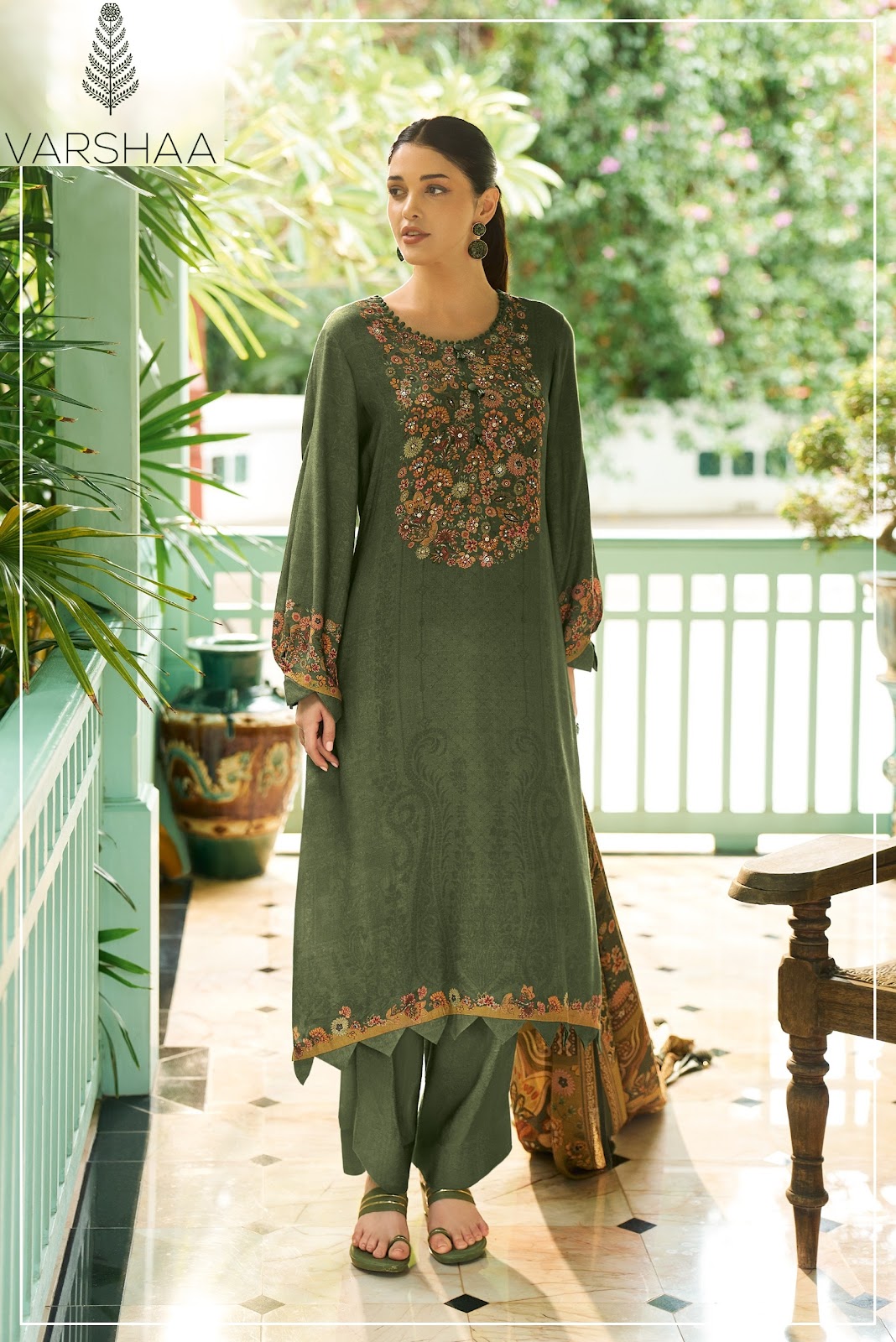 Bahaar Varshaa Pashmina Suits Exporter India