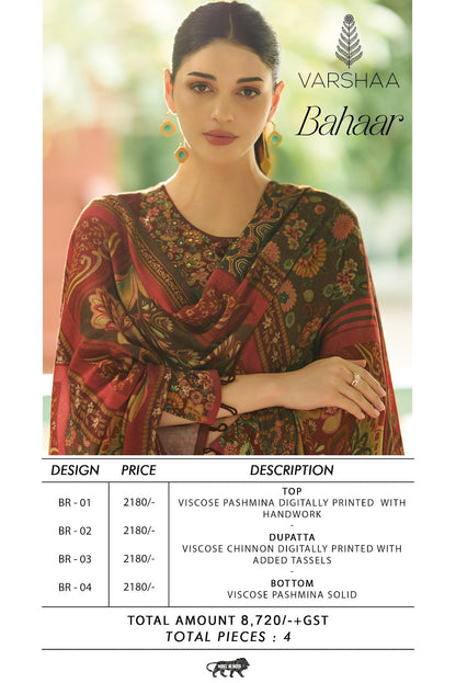 Bahaar Varshaa Pashmina Suits Exporter India