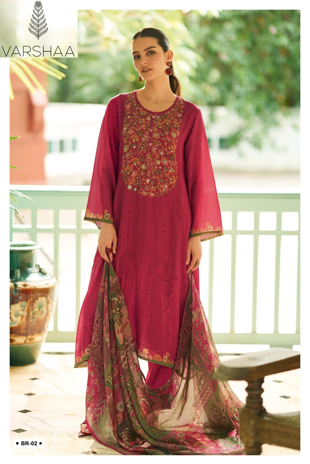 Bahaar Varshaa Pashmina Suits Exporter India