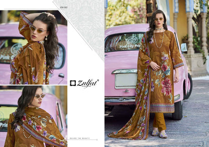 Bahaar Zulfat Designer Pure Cotton Karachi Salwar Suits Exporter