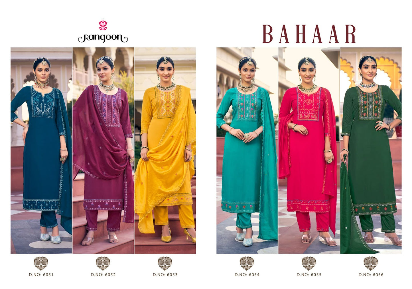 Bahar Rangoon Readymade Suits Wholesaler Ahmedabad