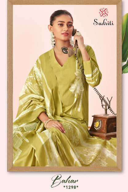 Bahar Sudriti Sahiba Pure Cotton Plazzo Style Suits Supplier