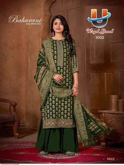 Bahurani Vol 8 Royal Brand Cotton Karachi Salwar Suits Wholesale Rate