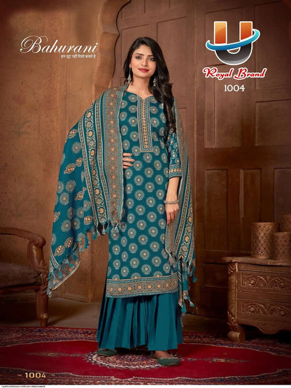 Bahurani Vol 8 Royal Brand Cotton Karachi Salwar Suits Wholesale Rate