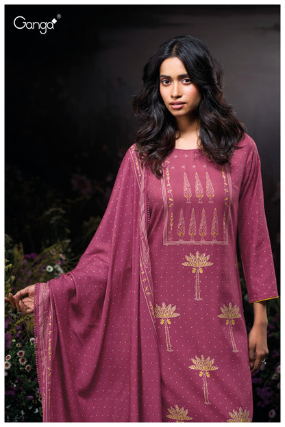 Bailyn 3906 Ganga Premium Wool Pashmina Suits Supplier India