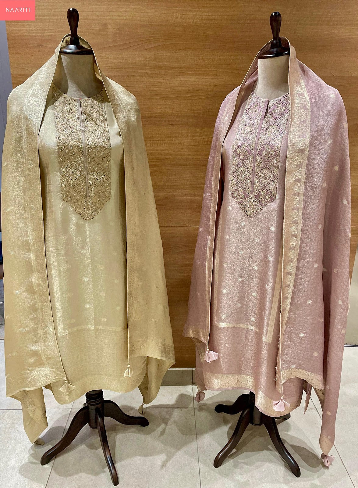Baish Naariti Silk Jacquard Salwar Suits Wholesale Rate