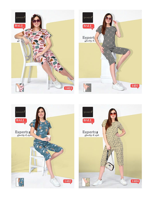 Bali Vol 2 Skager Hosiery Capri Night Suits Supplier