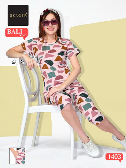 Bali Vol 2 Skager Hosiery Capri Night Suits Supplier