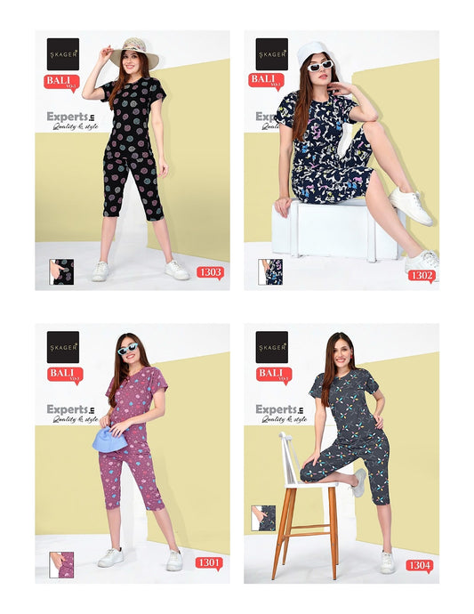 Bali Vol 3 Skager Hosiery Capri Night Suits Manufacturer