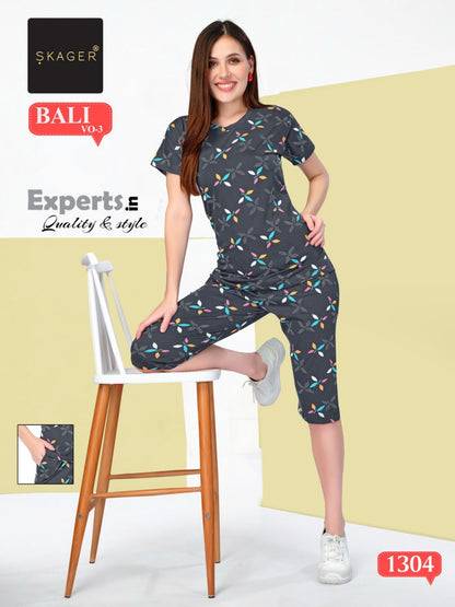 Bali Vol 3 Skager Hosiery Capri Night Suits Manufacturer