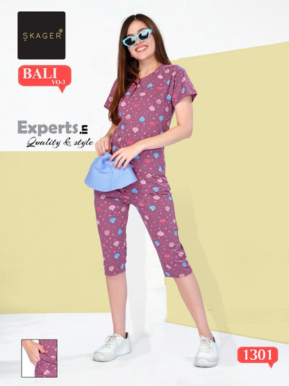 Bali Vol 3 Skager Hosiery Capri Night Suits Manufacturer