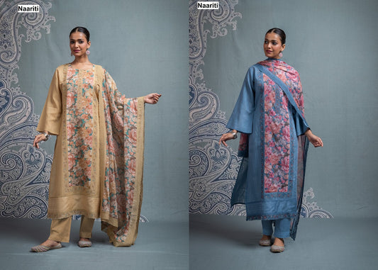 Balka 2662 Naariti Mul Chanderi Pant Style Suits Manufacturer