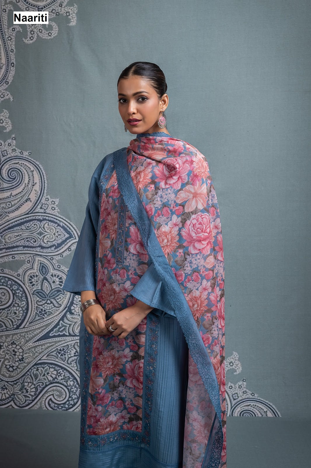 Balka 2662 Naariti Mul Chanderi Pant Style Suits Manufacturer