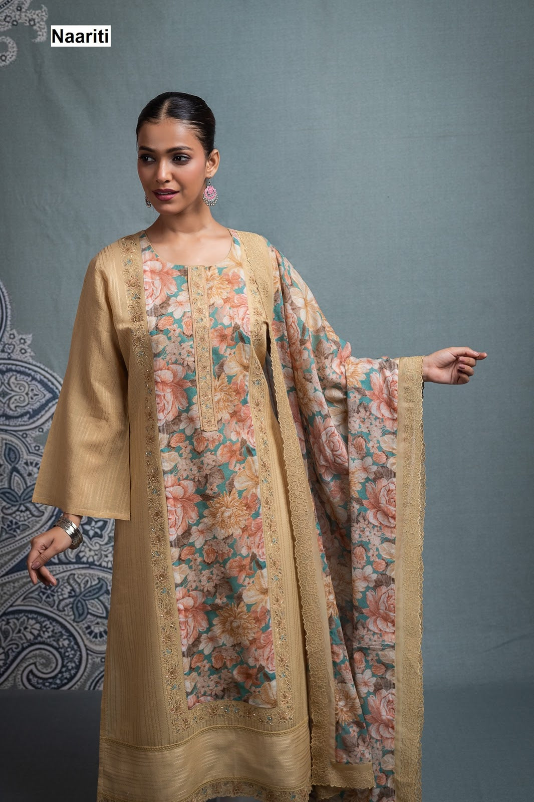 Balka 2662 Naariti Mul Chanderi Pant Style Suits Manufacturer