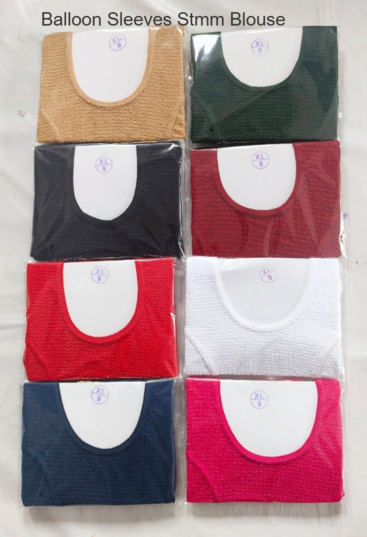 Balloon Sleeves Stmm Crush Blouse Manufacturer India
