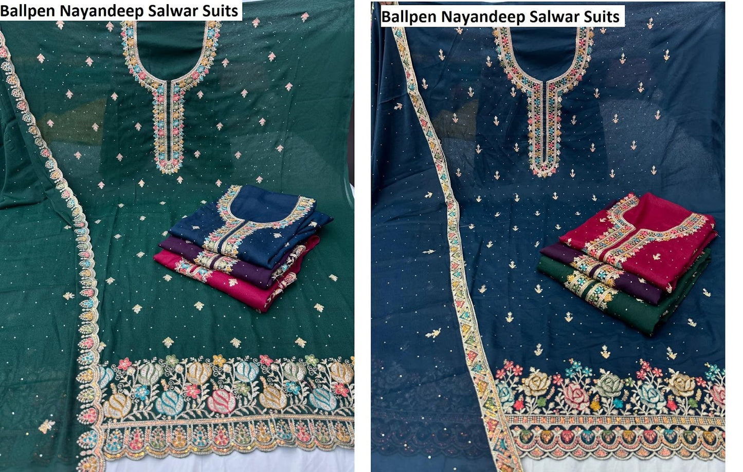 Ballpen Nayandeep Georgette Salwar Suits Supplier India