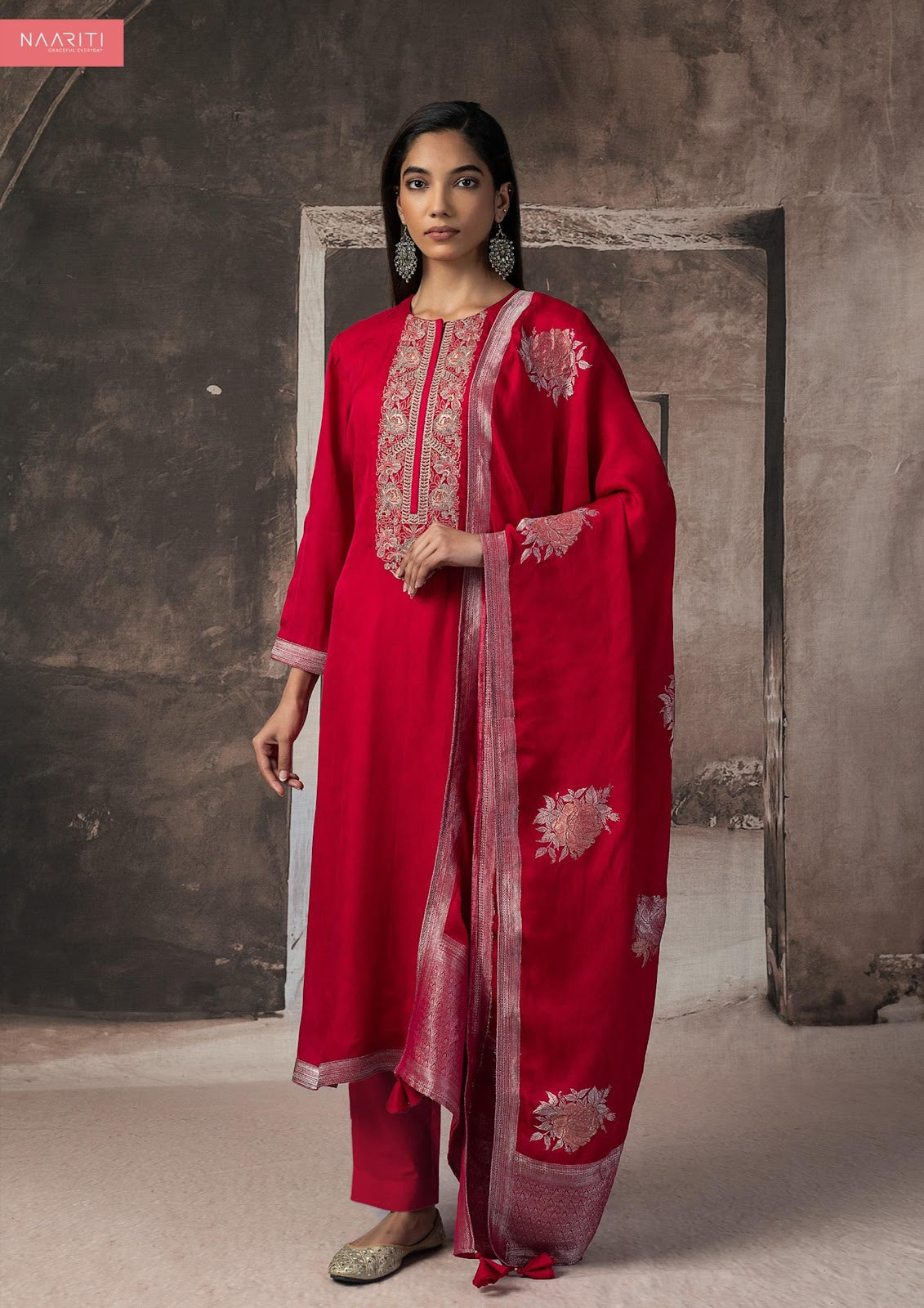 Balqeez Naariti Silk Pant Style Suits Manufacturer