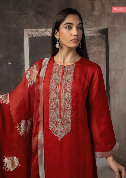 Balqeez Naariti Silk Pant Style Suits Manufacturer