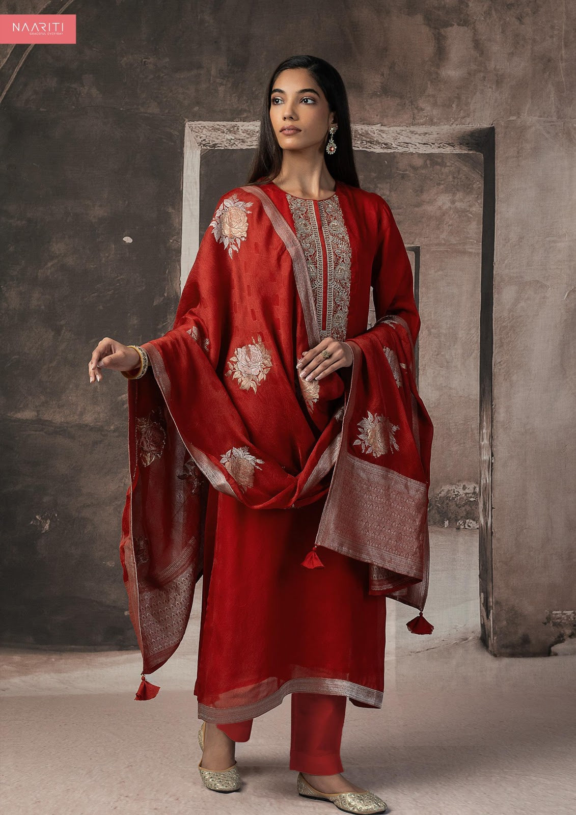 Balqeez Naariti Silk Pant Style Suits Manufacturer