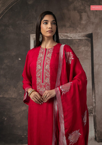 Balqeez Naariti Silk Pant Style Suits Manufacturer