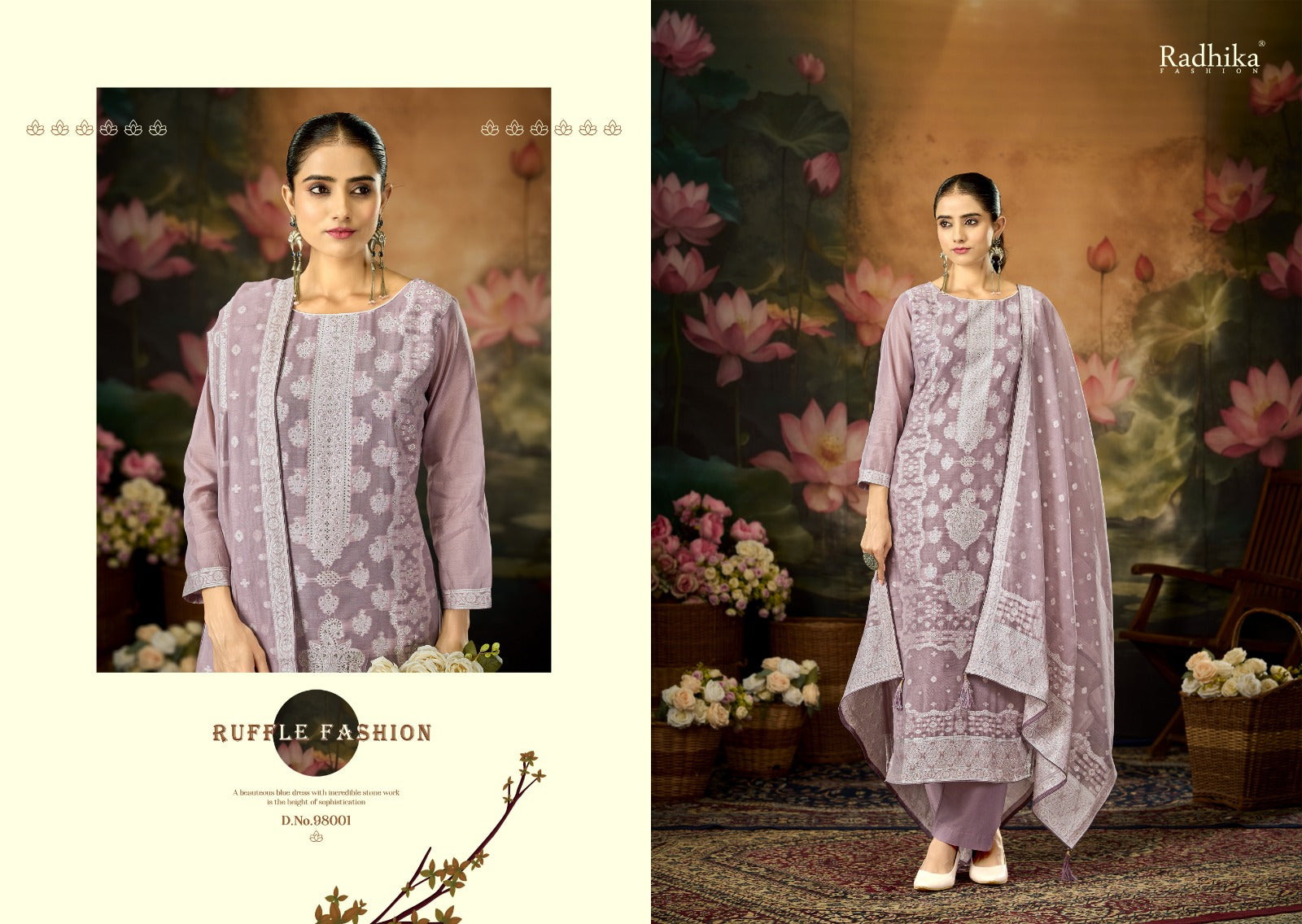 Banarasi Adha Vol 12 Radhika Fashion Azara Cotton Jam Karachi Salwar Suits Manufacturer Ahmedabad