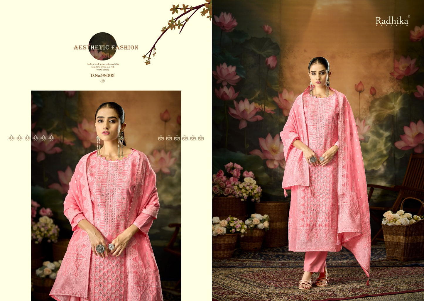 Banarasi Adha Vol 12 Radhika Fashion Azara Cotton Jam Karachi Salwar Suits Manufacturer Ahmedabad