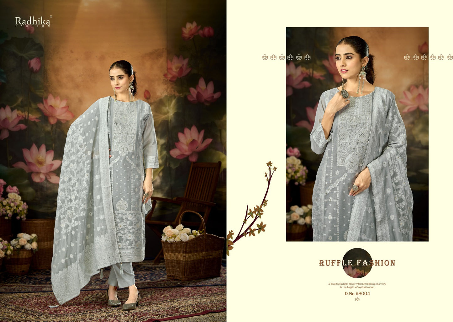 Banarasi Adha Vol 12 Radhika Fashion Azara Cotton Jam Karachi Salwar Suits Manufacturer Ahmedabad