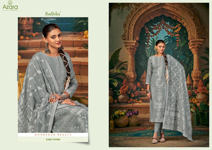 Banarasi Adha Vol 7 Radhika Fashion Azara Cotton Jacquard Karachi Salwar Suits Wholesale Rate