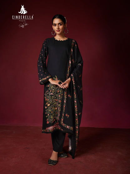 Bandhan Cinderella Russian Silk Pant Style Suits Wholesale Rate