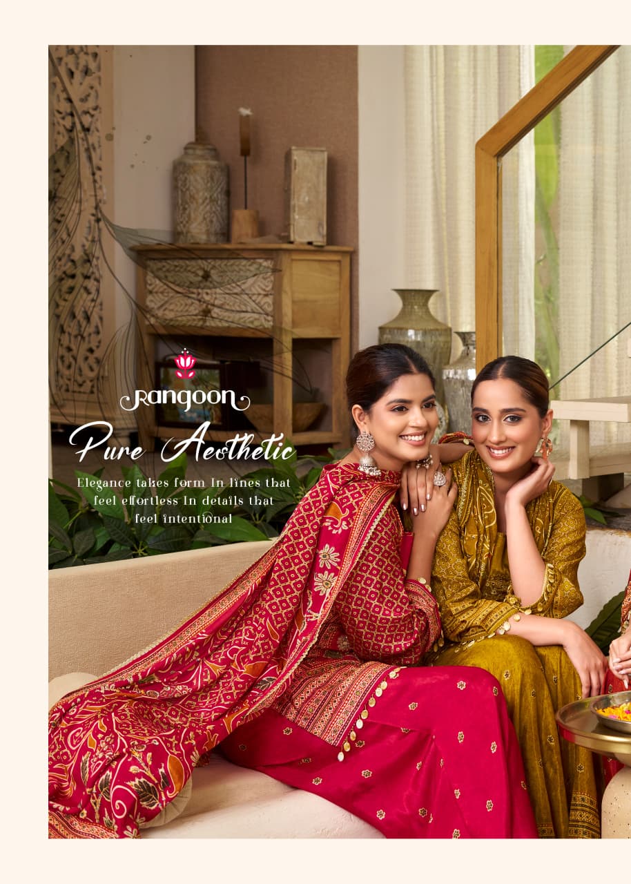 Bandhan Rangoon Pure Muslin Readymade Plazzo Style Suits Manufacturer Ahmedabad