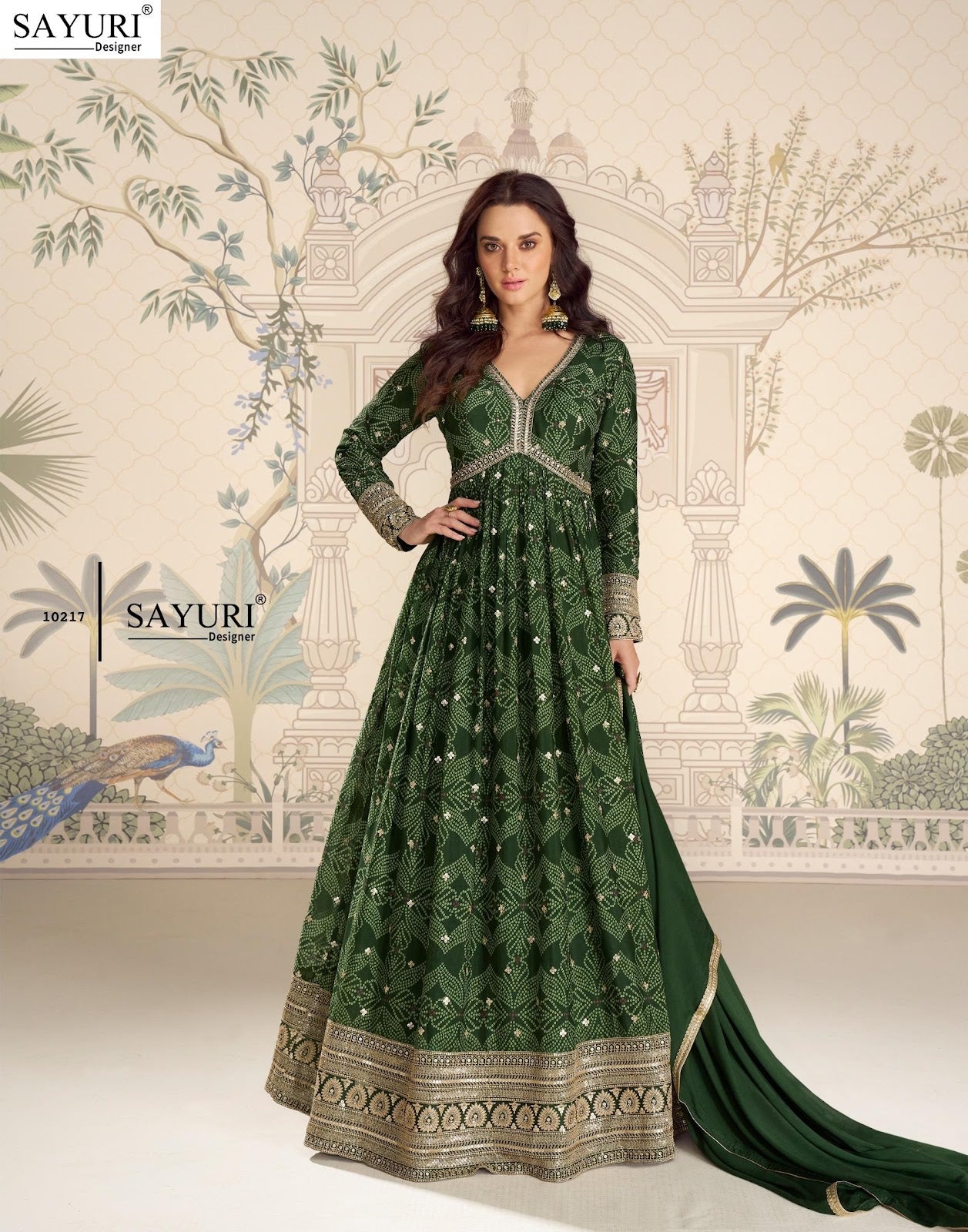 Bandhan Sayuri Chinnon Silk Gown Dupatta Set Manufacturer