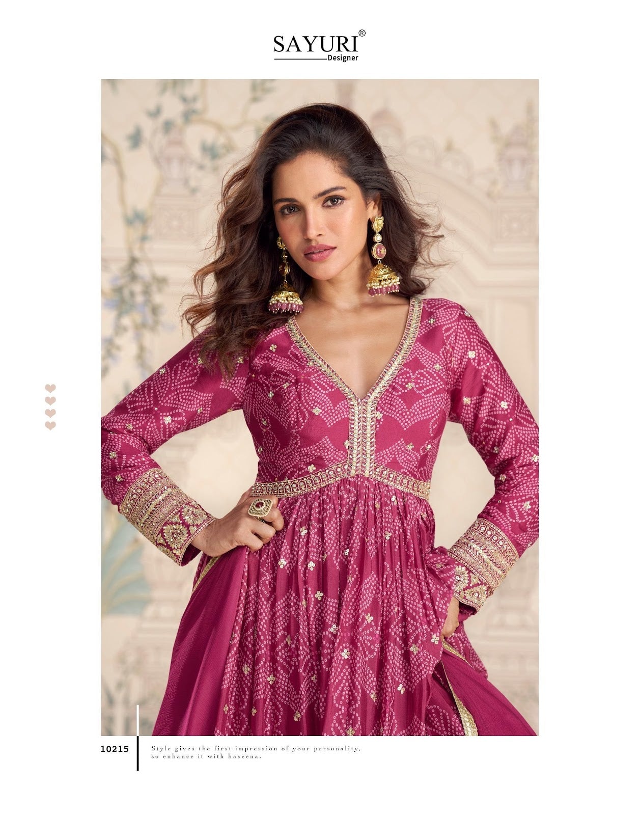 Bandhan Sayuri Chinnon Silk Gown Dupatta Set Manufacturer