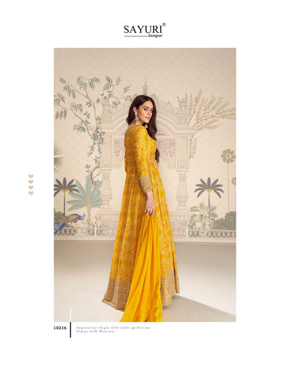 Bandhan Sayuri Chinnon Silk Gown Dupatta Set Manufacturer