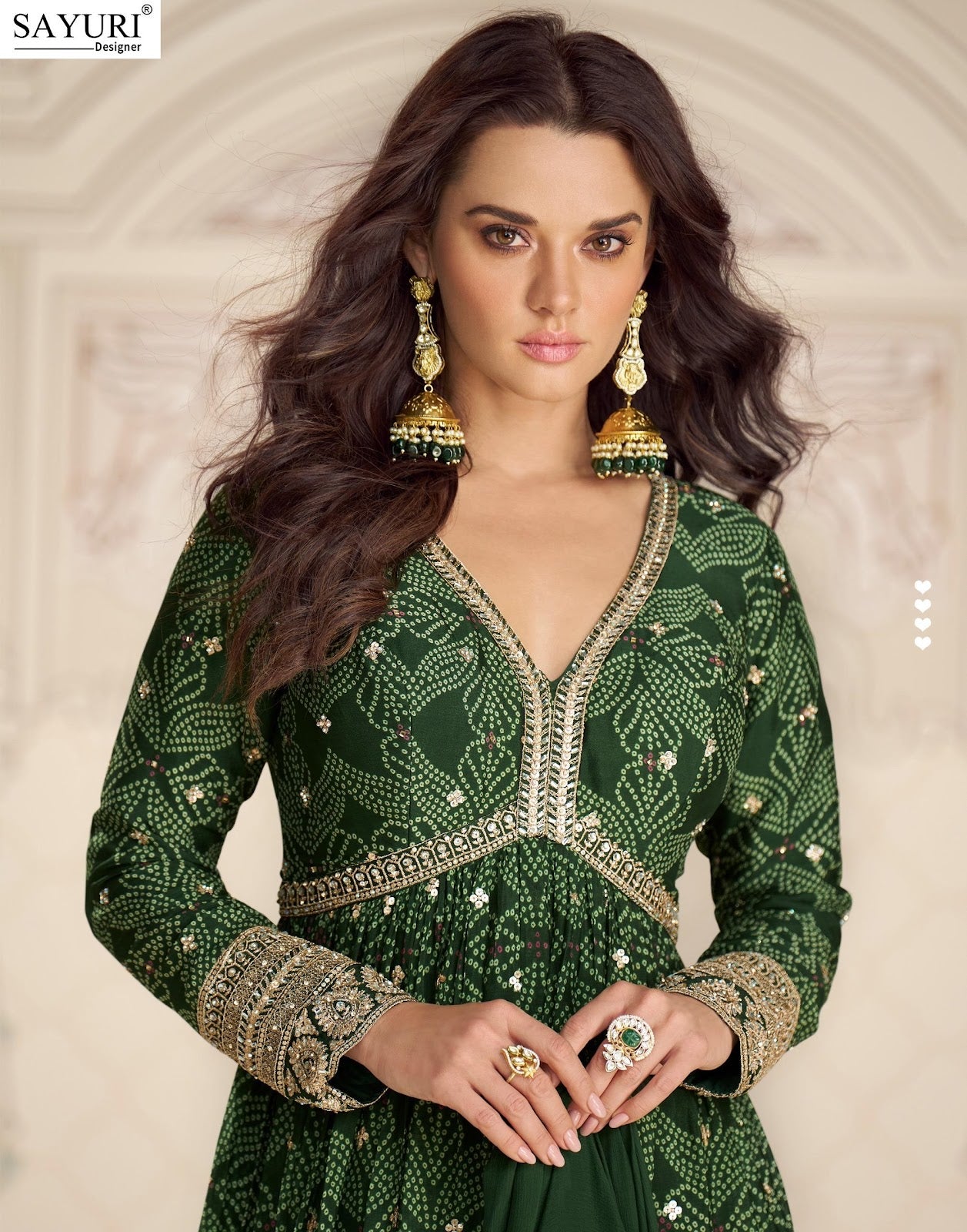 Bandhan Sayuri Chinnon Silk Gown Dupatta Set Manufacturer