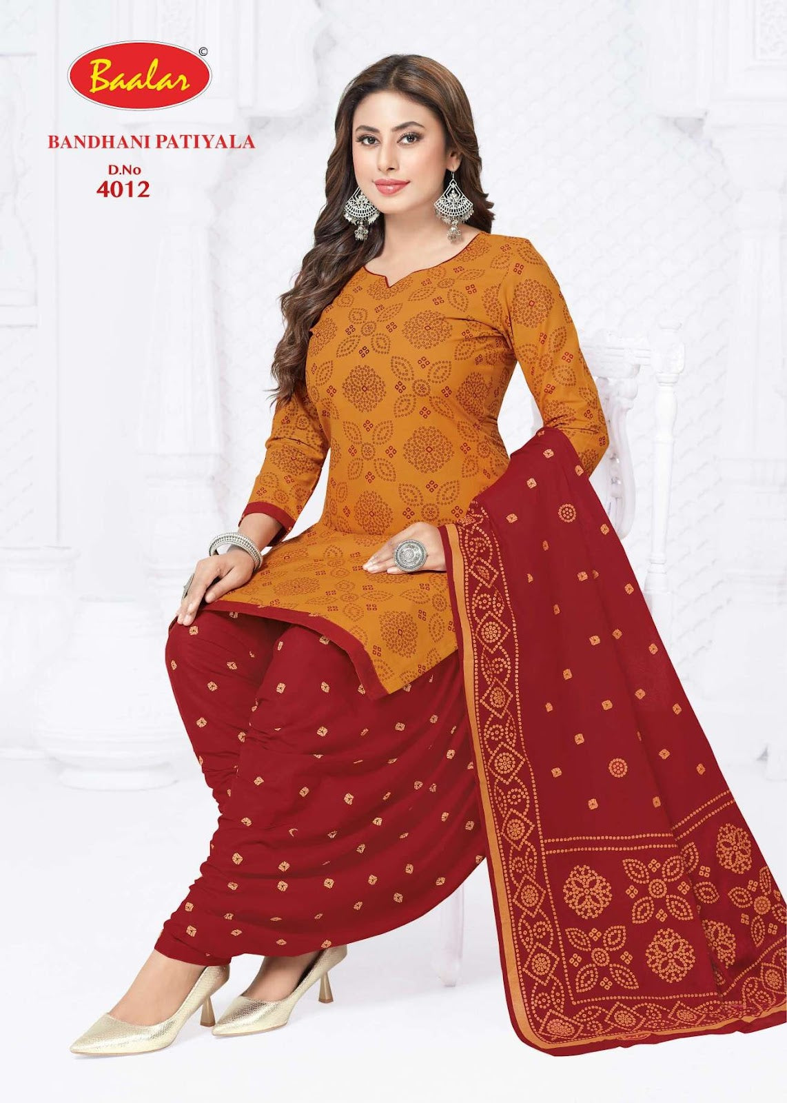 Bandhani Patiyala Vol 4 Baalar Cotton Dress Material Wholesale Rate