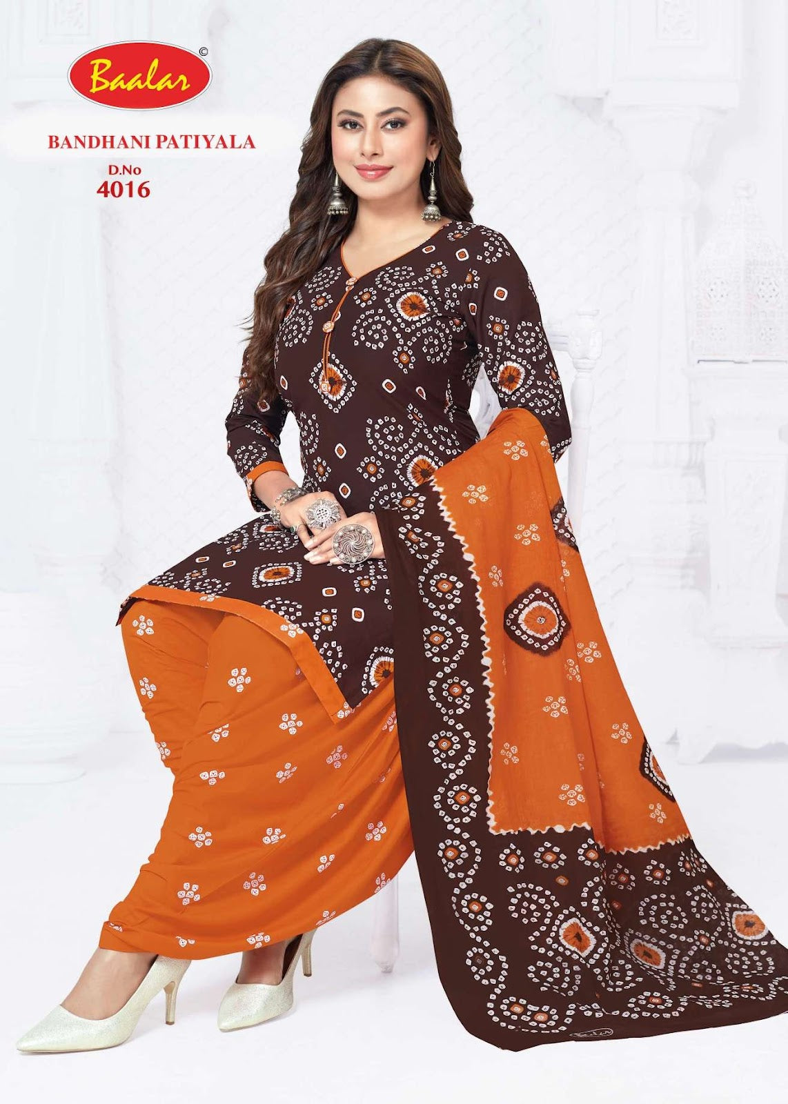 Bandhani Patiyala Vol 4 Baalar Cotton Dress Material Wholesale Rate