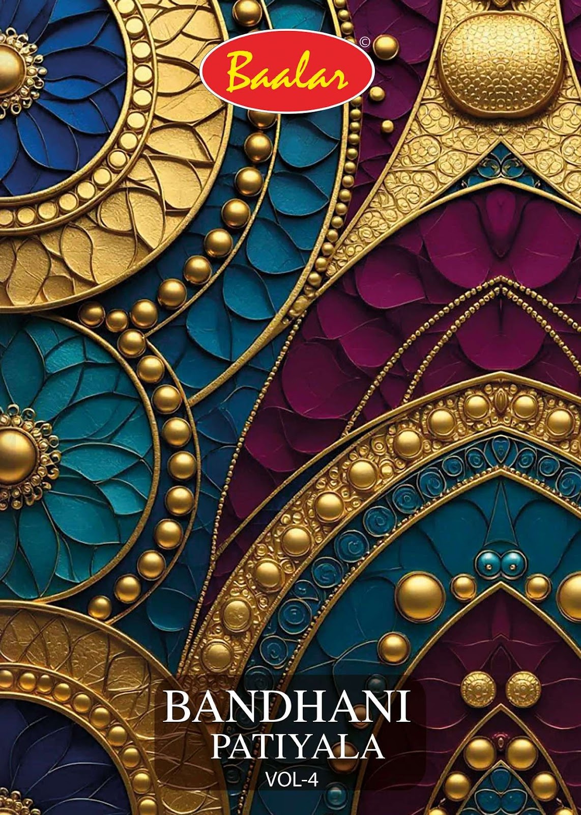 Bandhani Patiyala Vol 4 Baalar Cotton Dress Material Wholesale Rate