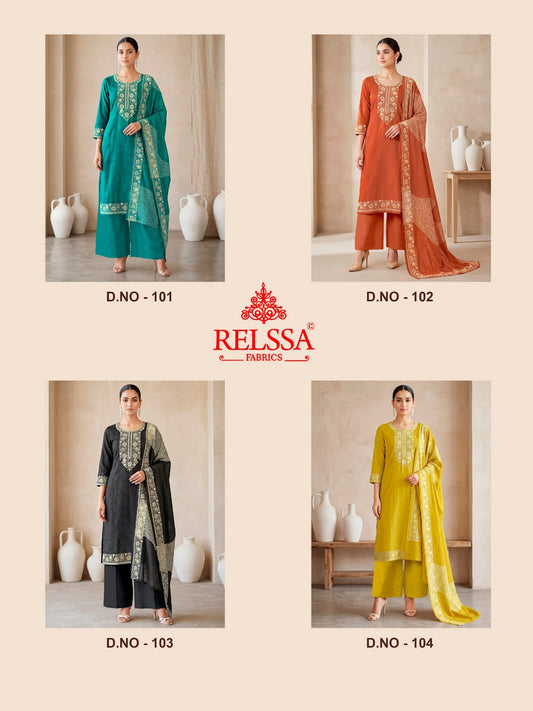 Bandhani Relssa Fabrics Bemberg Plazzo Style Suits Wholesale Price