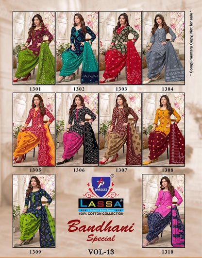 Bandhani Special Vol 13 Ap Dresses Cotton Dress Material Wholesale