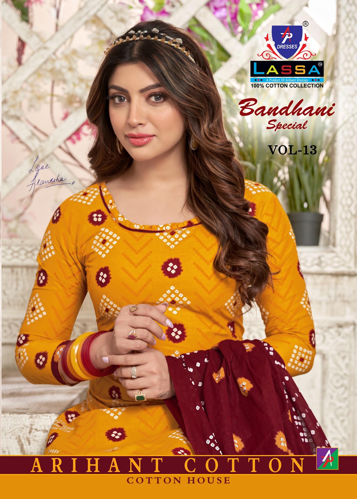 Bandhani Special Vol 13 Ap Dresses Cotton Dress Material Wholesale