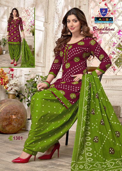 Bandhani Special Vol 13 Ap Dresses Cotton Dress Material Wholesale