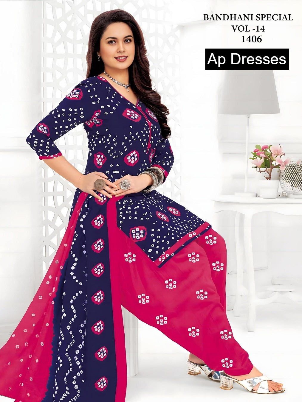 Bandhani Special Vol 14 Ap Dresses Cotton Dress Material Exporter India