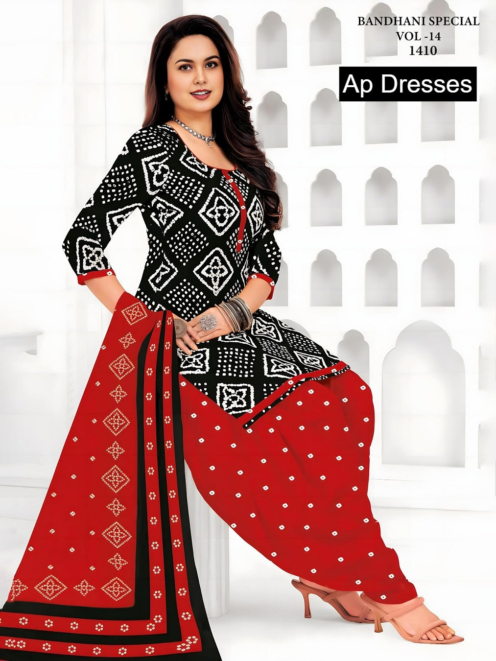 Bandhani Special Vol 14 Ap Dresses Cotton Dress Material Exporter India